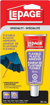 LePage 393915 Plastic Adhesive, Cream, 30 mL Carded Tube